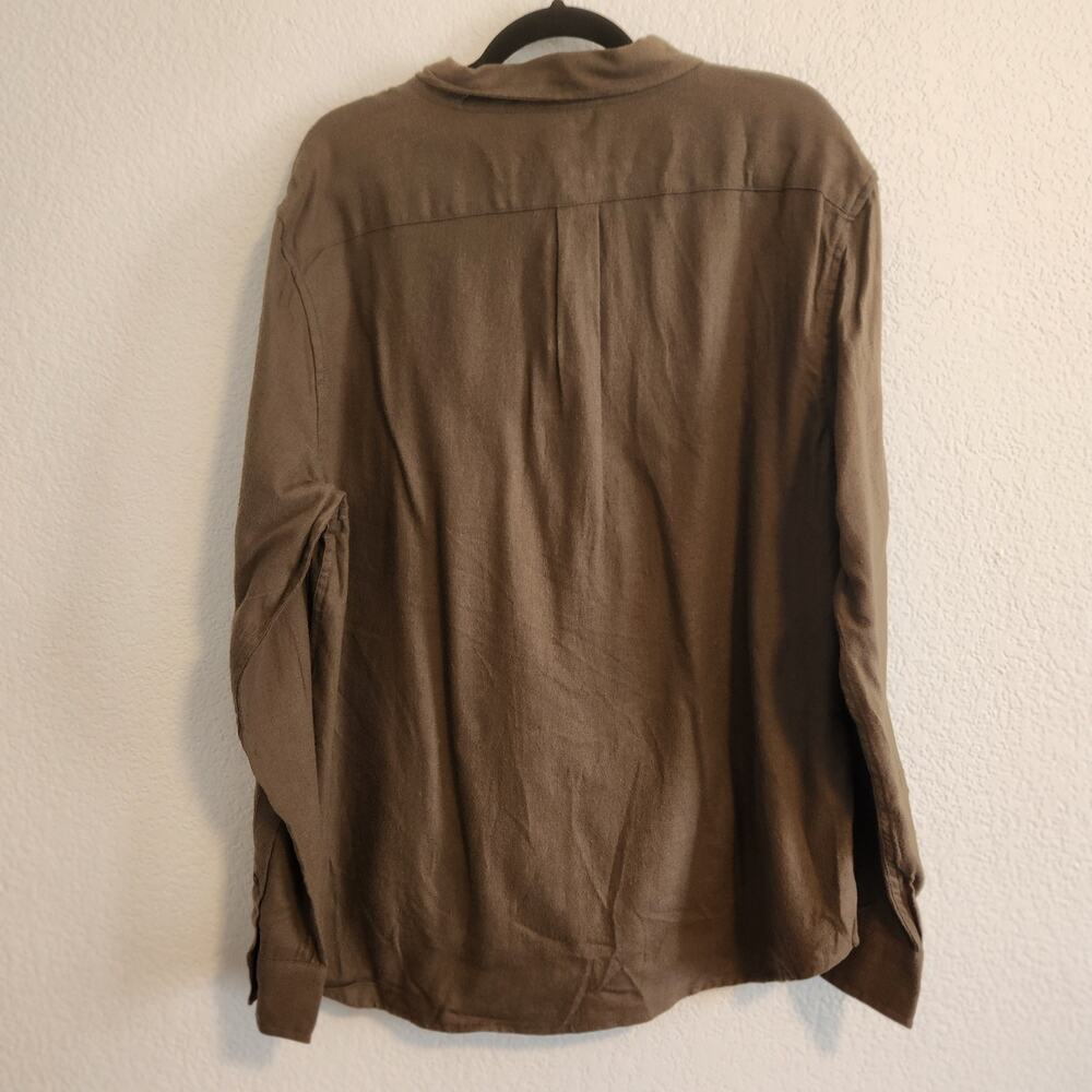 Porter & Ash Men's XL‎ Olive Long Sleeve Button Up Dress Shirt NWT - Picture 7 of 7